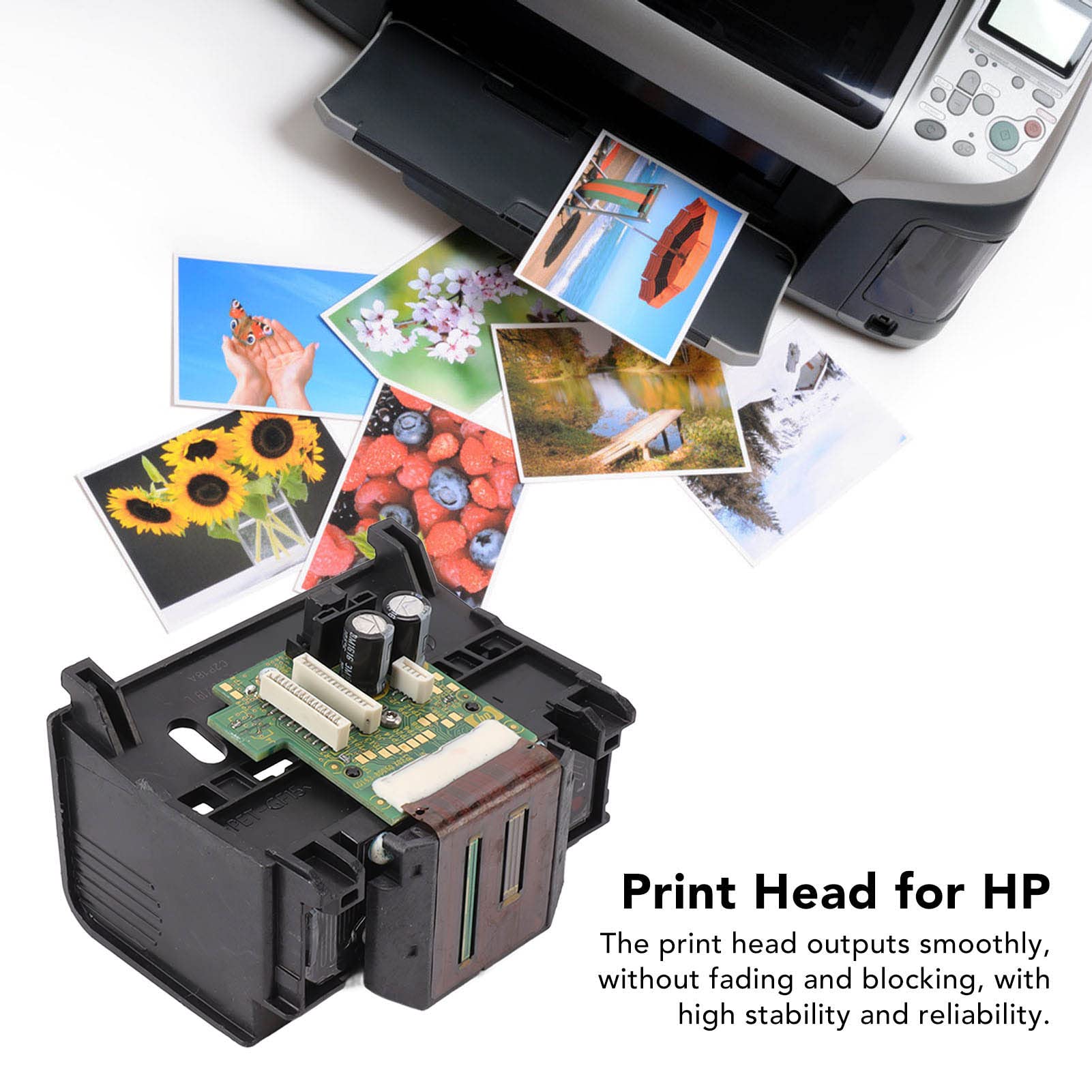 Haofy Cabezal de Impresión con para HP, Cabezal de Impresión de Resolución Clara, Impresión de Salida Suave para OfficeJet 6954 6960 6962 6968 6975 6978