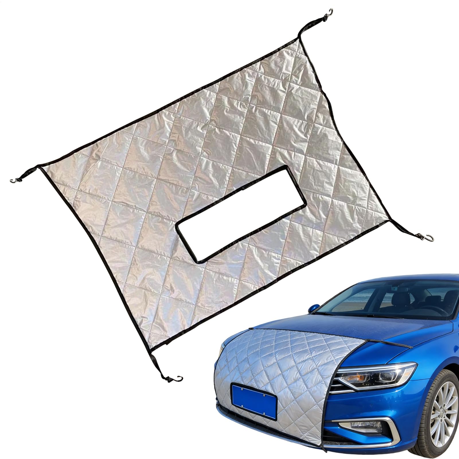 Car Grille Cover for Winter - Windproof Protector,Front Grille Cover,for SUV RV Truck Van Vehicle Protection Garage Cold Weather Preventing Stones Dirt Leaves From Damaging