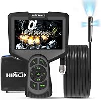 Hiacinto Endoszkóp Kamera 10m IP68 Vízálló, 5" IPS Kijelző, 3 Lencsés 1080P HD Vizsgálókamera 32GB, Leválasztható Kábel, Autó, Csőszerelés 1