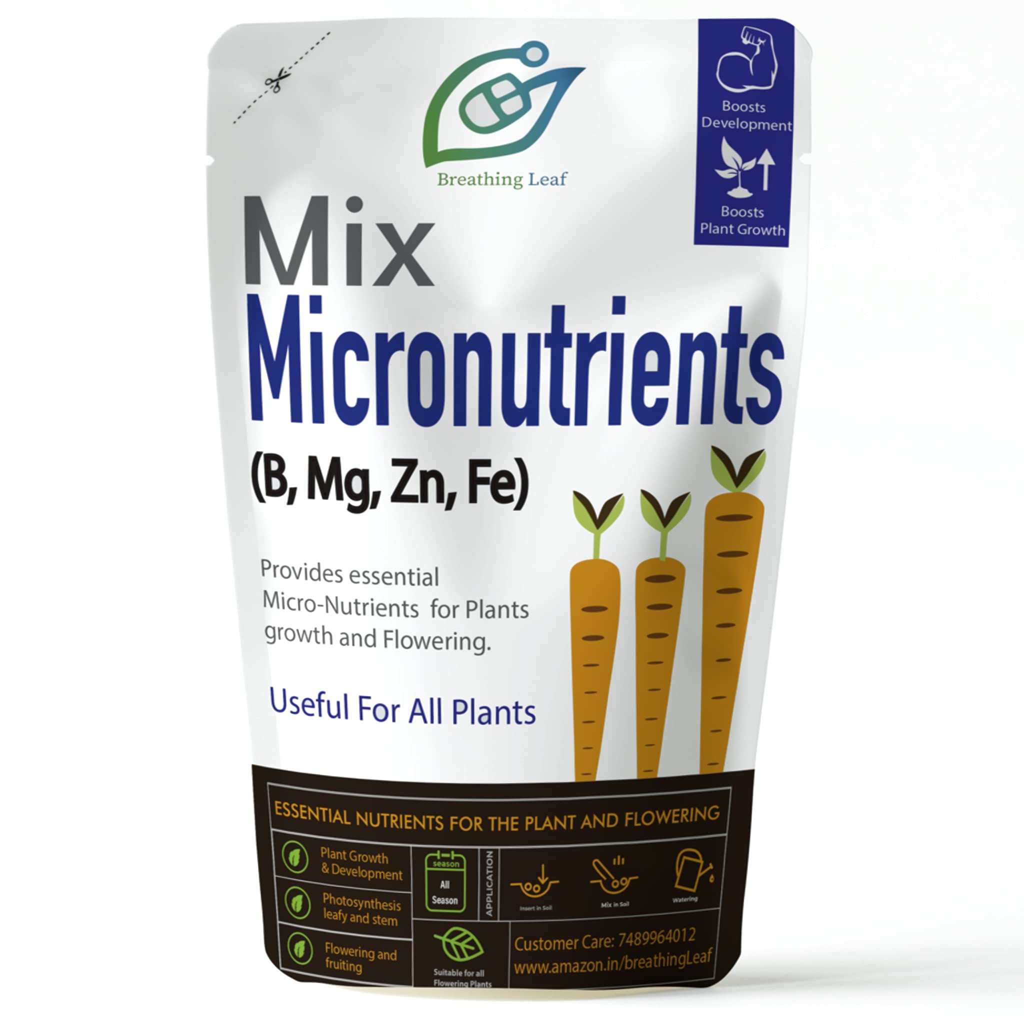 BreathingLeaf Mix Micronutrients (Includes Boron, Manganese, Zinc, Iron, Copper) for Plants in Home Gardening (200 gm) (B08WRPSLRW) Amazon Price History, Amazon Price Tracker