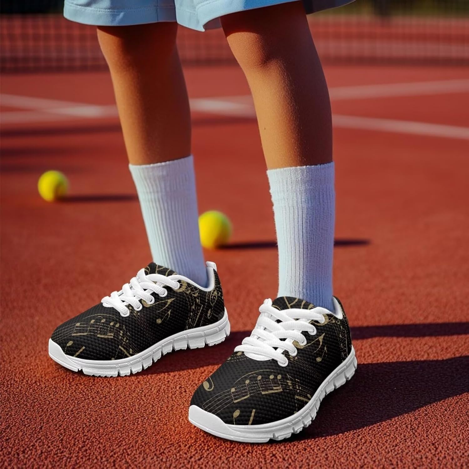 Funnydude Cool Print Boys Running Shoes Lightweight Breathable Tennis Shoes for School