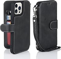 Vista 159 de Havaya Funda para iPhone 13 Pro Max y iPhone 12 Pro Max, cartera compatible con magsaf 2 en 1, desmontable magnética con tarjetero y ranura trasera