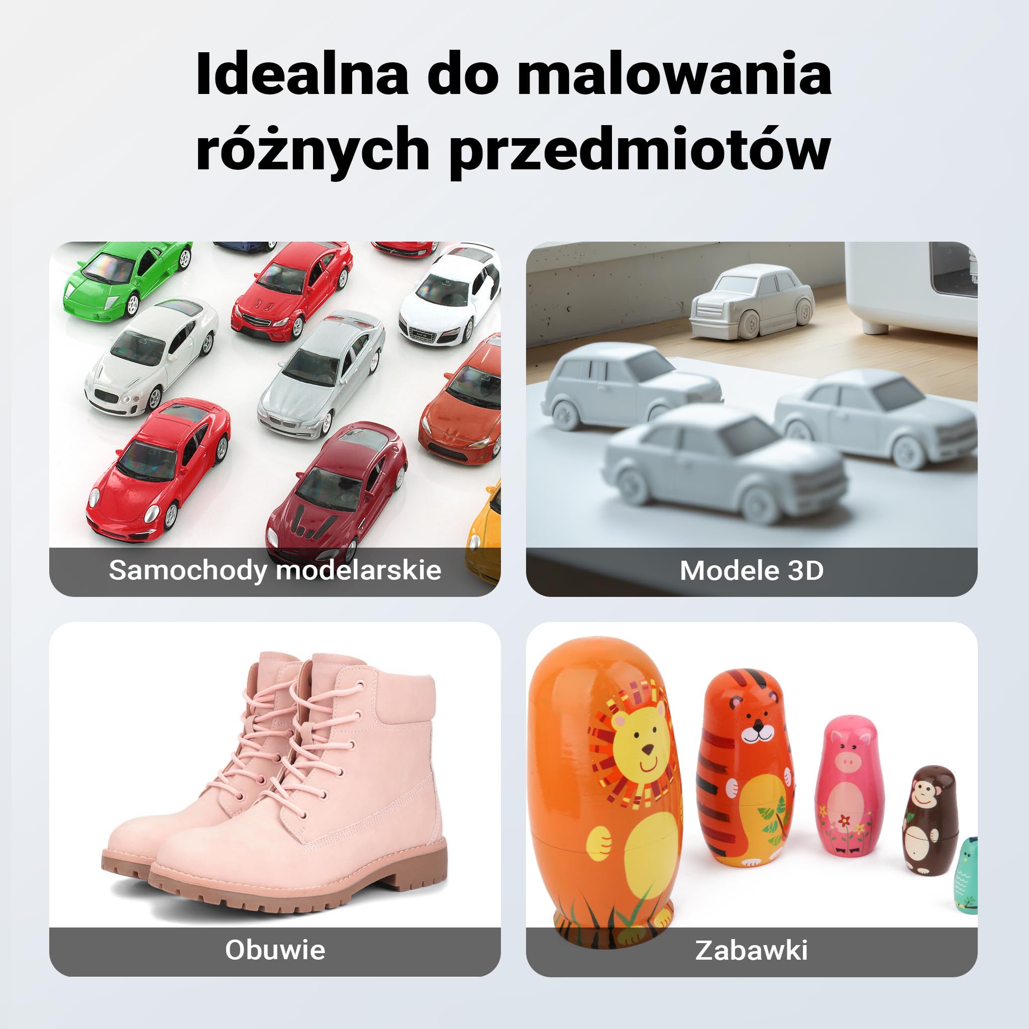 Wiltec Przenośna kabina lakiernicza modelarska z LED i filtrem, mini komora do malowania modeli aerografem, wydajność 9 m³/min do detali i miniatur