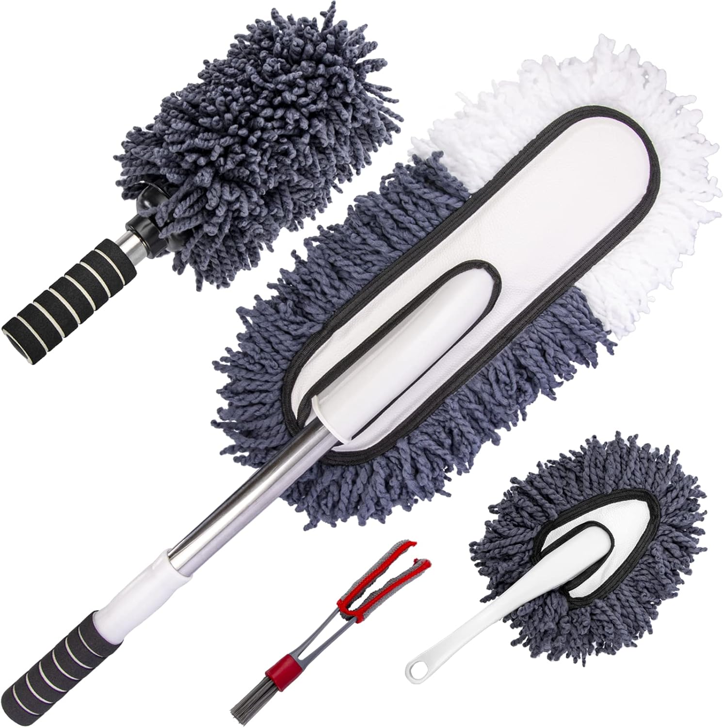 Car Dusters Kit, Super Soft and Dense Fluffy Car Dusters, Car Dusters for Cleaning