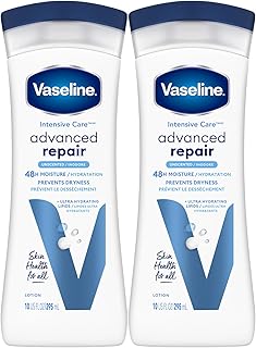 Intensive Care Lotion, Unscented, Advanced Repair 2-Pack β Non-Greasy Moisturizer for Extremely Dry Skin, 10 Oz Ea