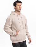 Jhsnjnr Mens Hoodies Fleece Lined Long Sleeve Drawstring Sweatshirt with Pocket Basic Plain Pullover Hoodie