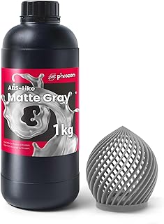 Phrozen 3D Printer ABS-Like Matte Gray Resin,405nm DLP LCD UV-Curing Photopolymer Resin for General Modeling and Prototyping, High Precision Printing, Low Odor, Non-Brittle (1kg)