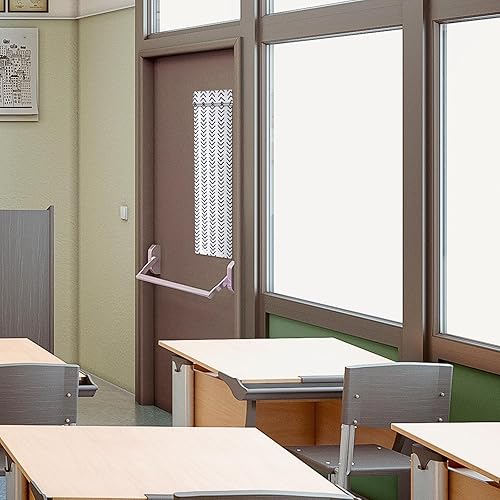 Miniatura 3 de Leinuosen 2 cortinas opacas para puerta de aula, cortinas opacas de bloqueo para puertas de cristal, cortinas opacas para oscurecer la guardería,