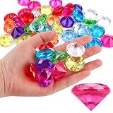 40 sztuk diamentów dla dzieci 30 mm kamienie szlachetne dla dzieci duże zabawki, akrylowe, do samodzielnego wykonania, dekoracja na wesele, przyjęcie, wazon, dekoracja stołu piratów, poszukiwanie