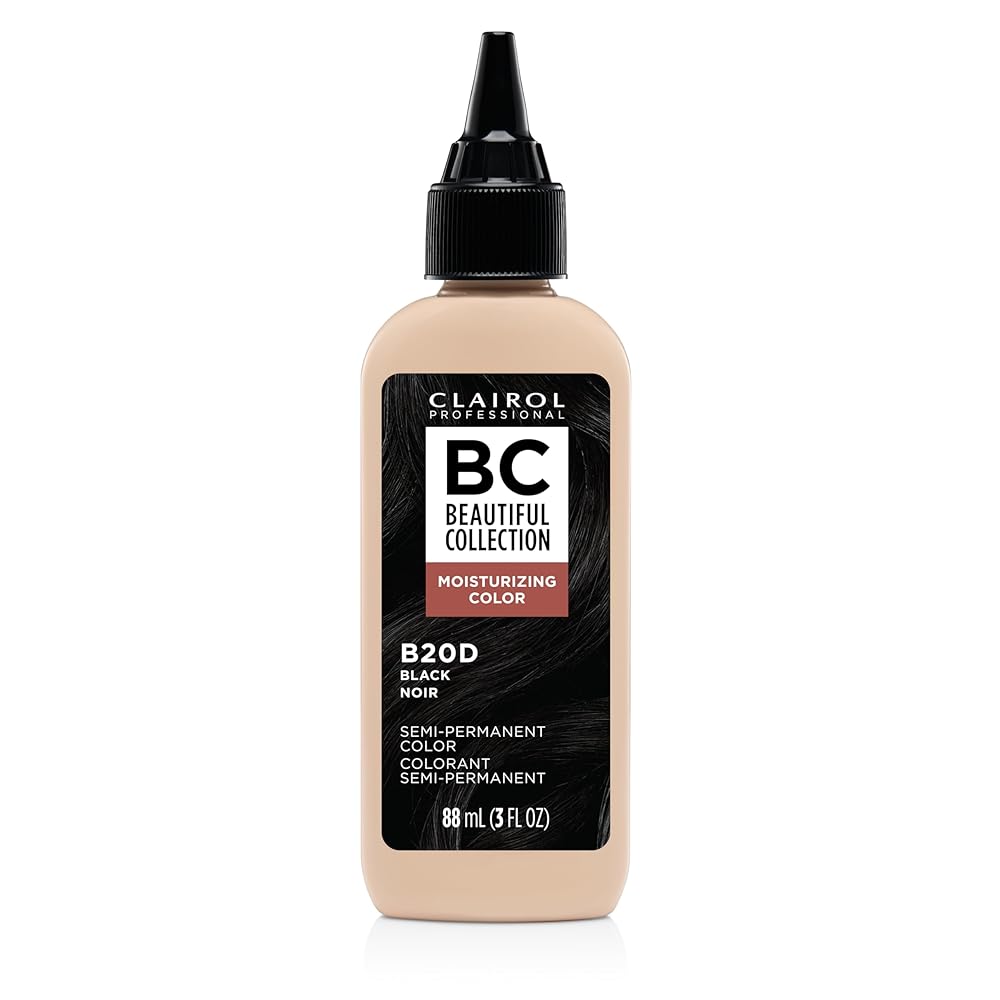 Clairol Professional Beautiful Collection Hair Color, 20D Black, 3 oz. - Packaging May Vary