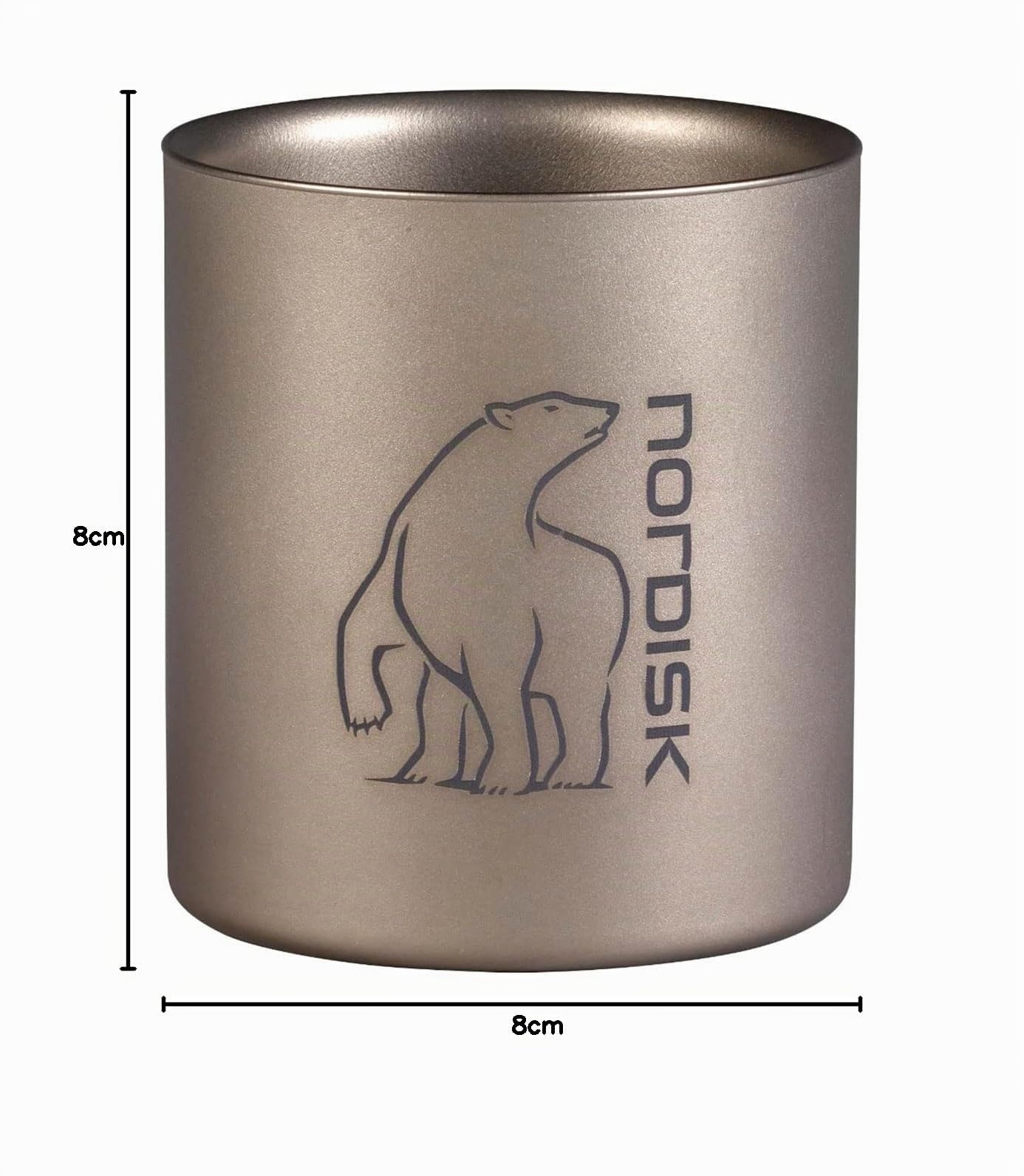 Nordisk Titanium Mug, Größe:220 ml