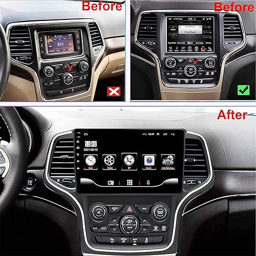 Miniatura 2 de Android 11 Car Stereo Radio for Jeep Grand Cherokee 2014-2022, Car Multimedia Player GPS Navigator 10 Inch Touch Screen with Backup Camera