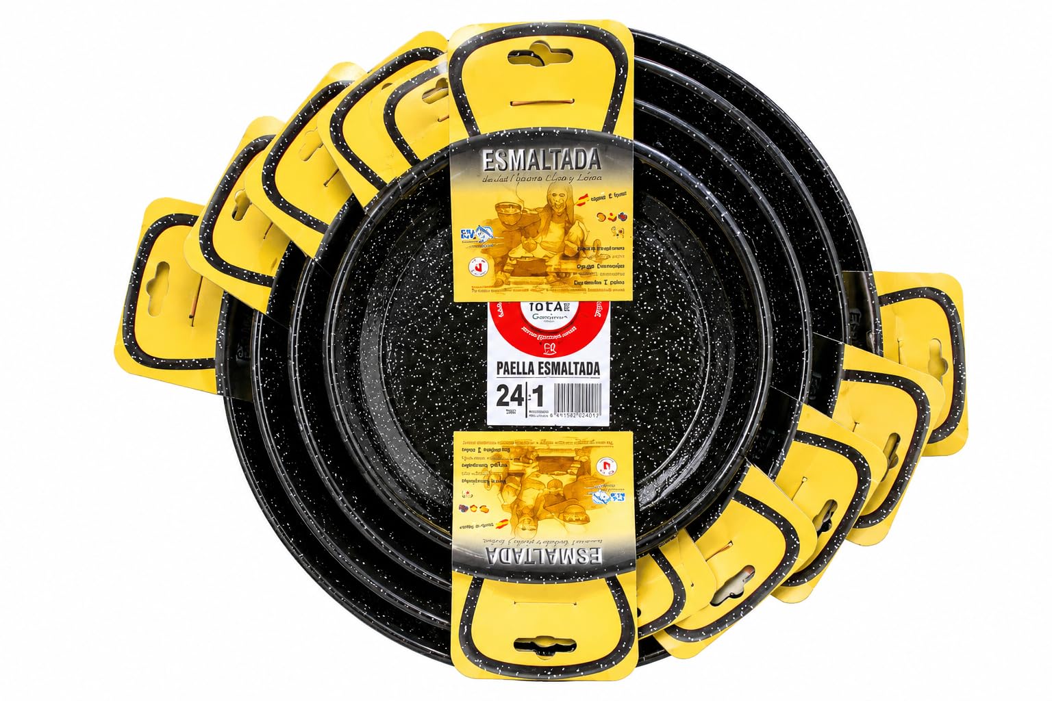 Delicioso 46cm Enamelled Steel Paella Pan