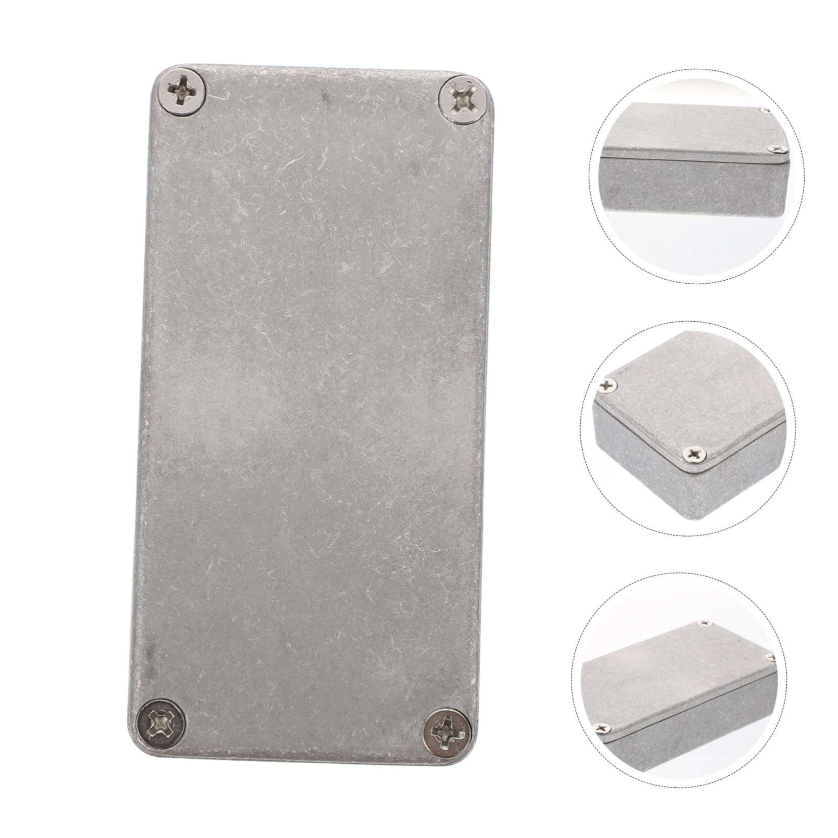 ERINGOGO 1Pc Box for Guitar Effector Box Silver Durable Enclosure for Guitar Pedals Practical Electric Guitar Accessory