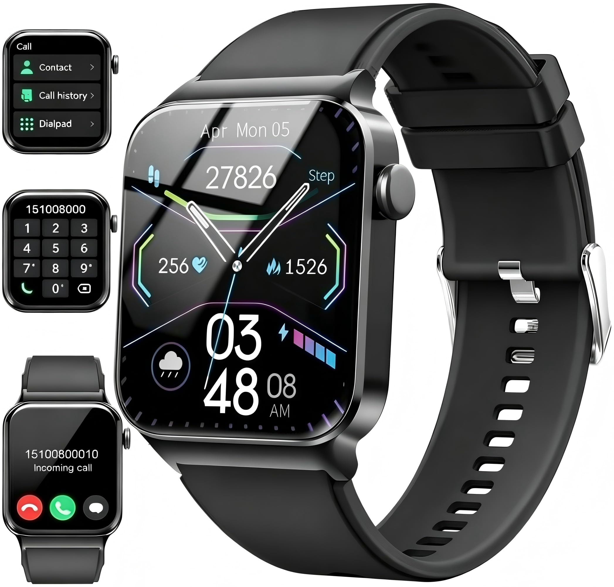 2026 Smart Watch for Women Men, 1.85" HD Screen Smartwatch 110+ Sport Modes