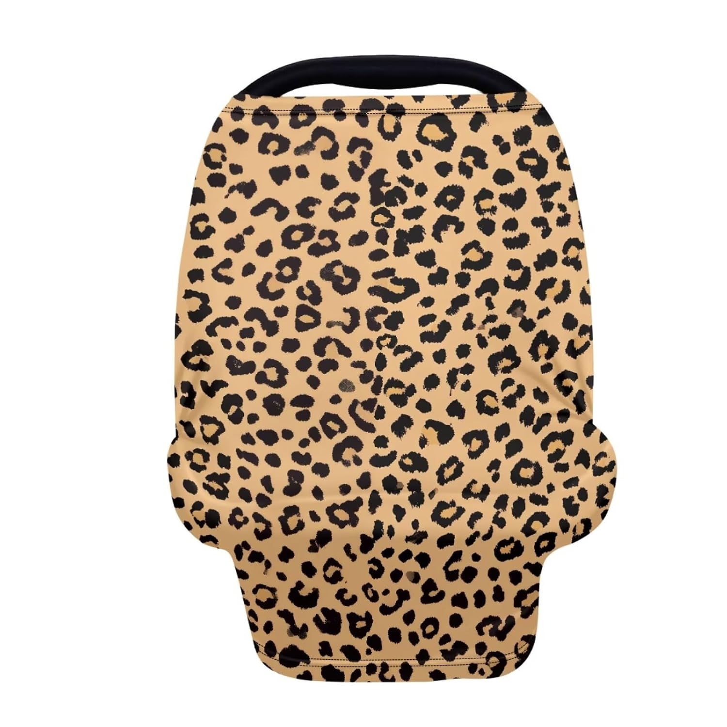 Forchrinse Leopard Cheetah Animal Print Baby Car Seat Canopy for Boys Girls - Soft Nursing Breastfeeding Cover Stroller Cover Baby Car Seat Cover