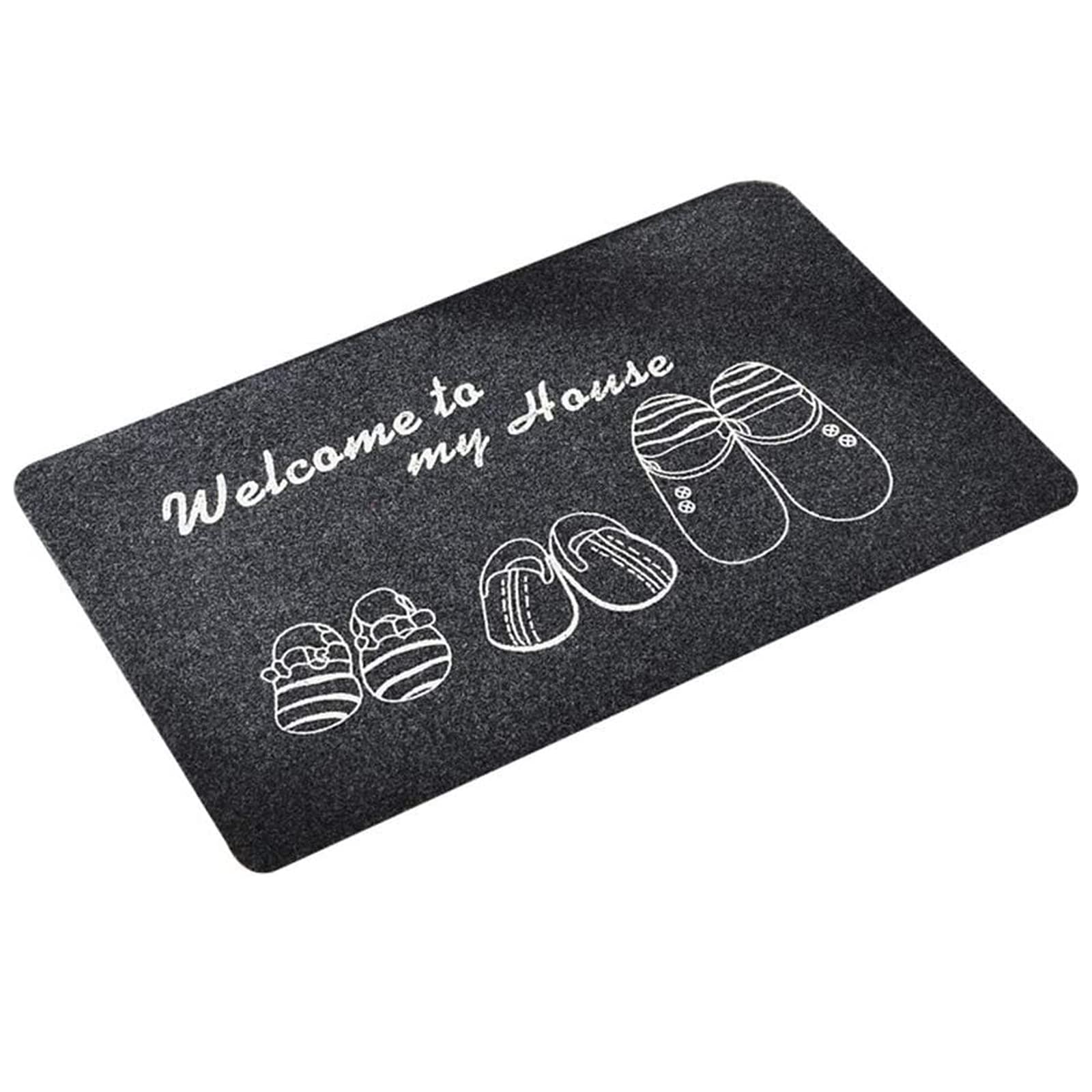 Alfombrillas para Puertas de Interior y Exterior, Felpudo Lavable Resistente al Agua, Felpudo Entrada, Antideslizante y Fácil De Limpiar para Entrada, Pasillo, Cocina, Dormitorio (40 x 60 cm)