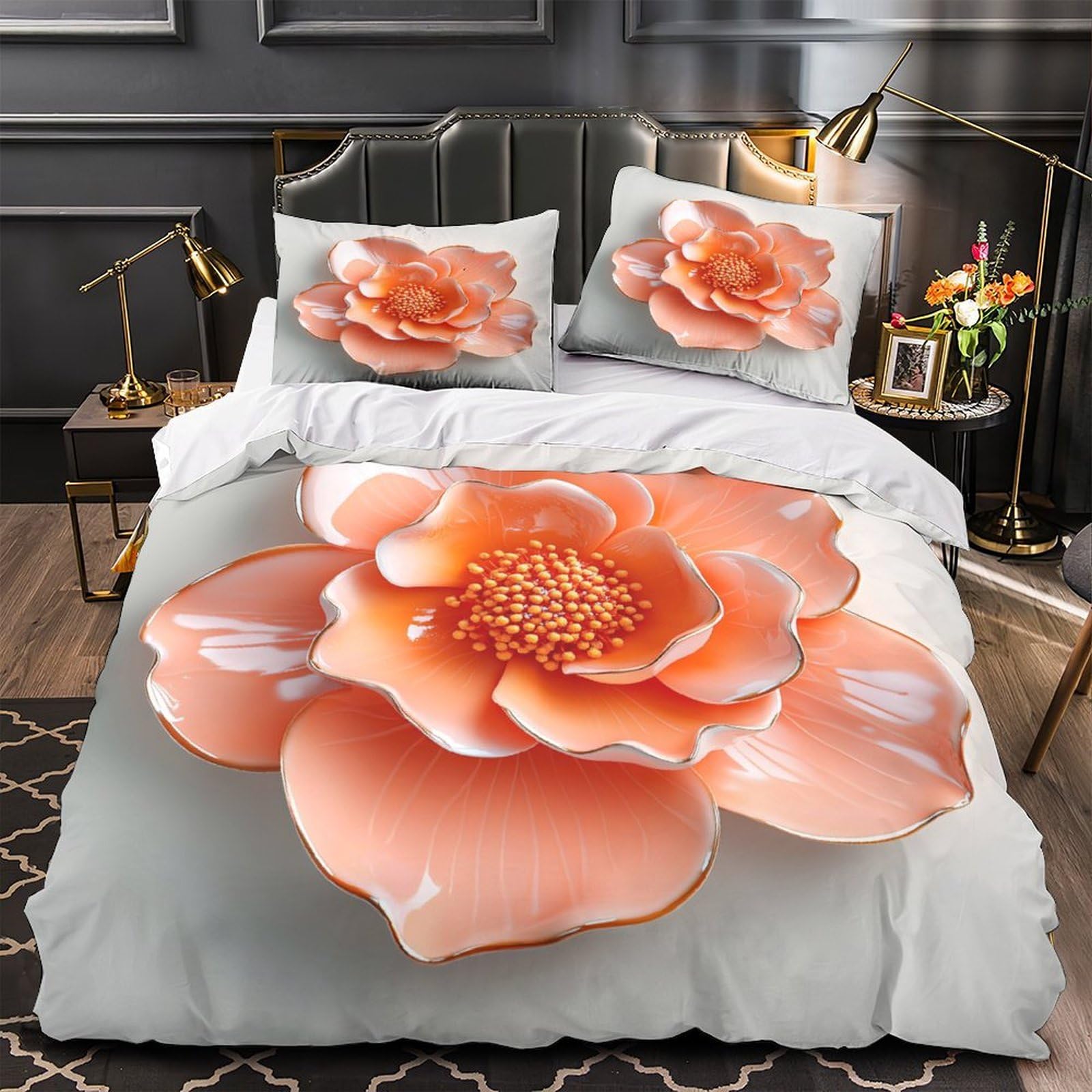 Parure de lit Super King 260x220 en microfibre de qualité supérieure durable