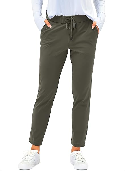 G Gradual Women's Pants with Deep Pockets 7/8 Stretch Ankle Sweatpants for Golf, Athletic, Lounge, Travel, Work