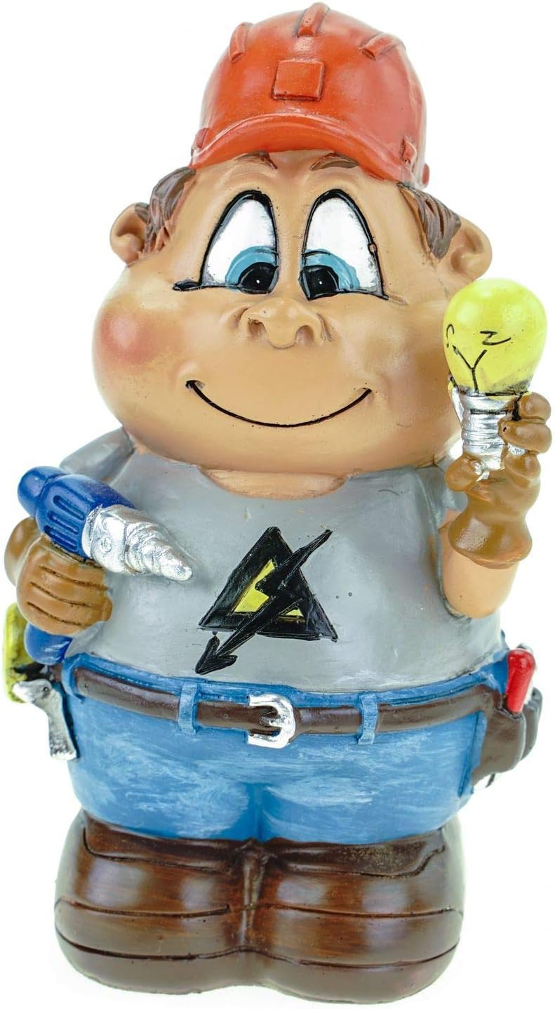 Udo Schmidt GmbH Electrician Piggy Bank Money Box Money Box Gift Money Box, Multicolor, 13x8x6 cm