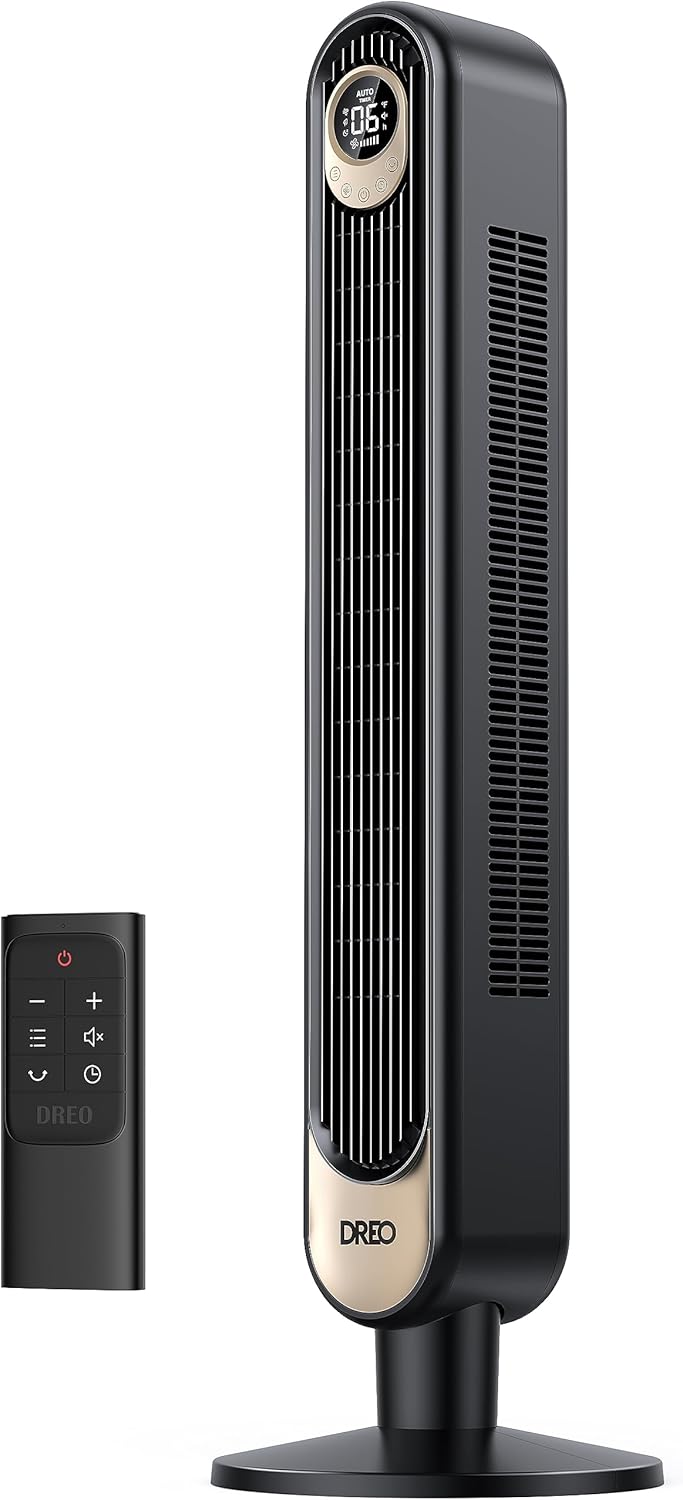 Dreo Tower Fan 42 Inch, Quiet Oscillating Bladeless Fan