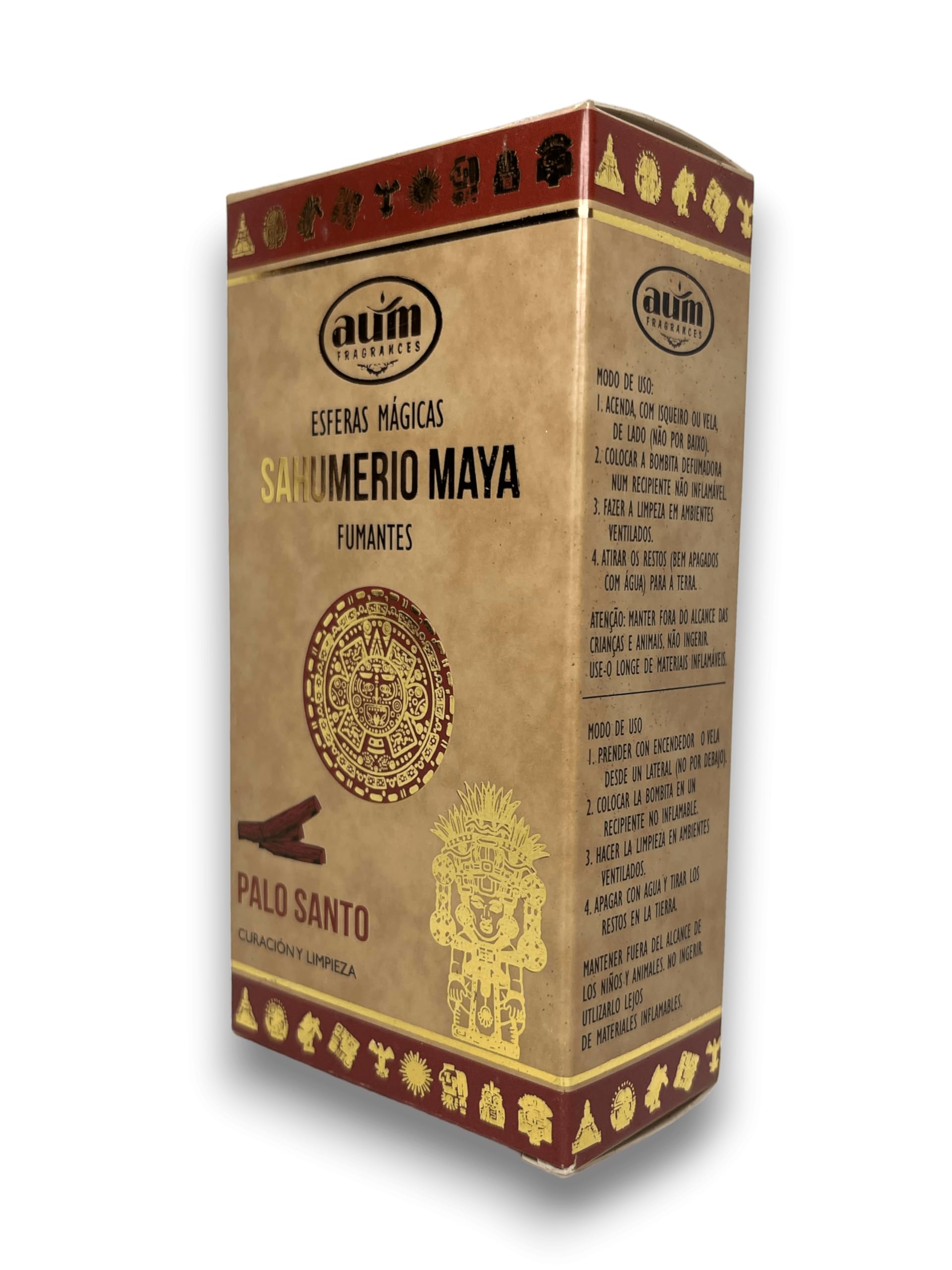 Bombite Maya Attira Denaro AUM FRAGANCES - 8 Sfere Magiche Per Profumazione E Rituali - Incenso Maya Per Prosperità - 2