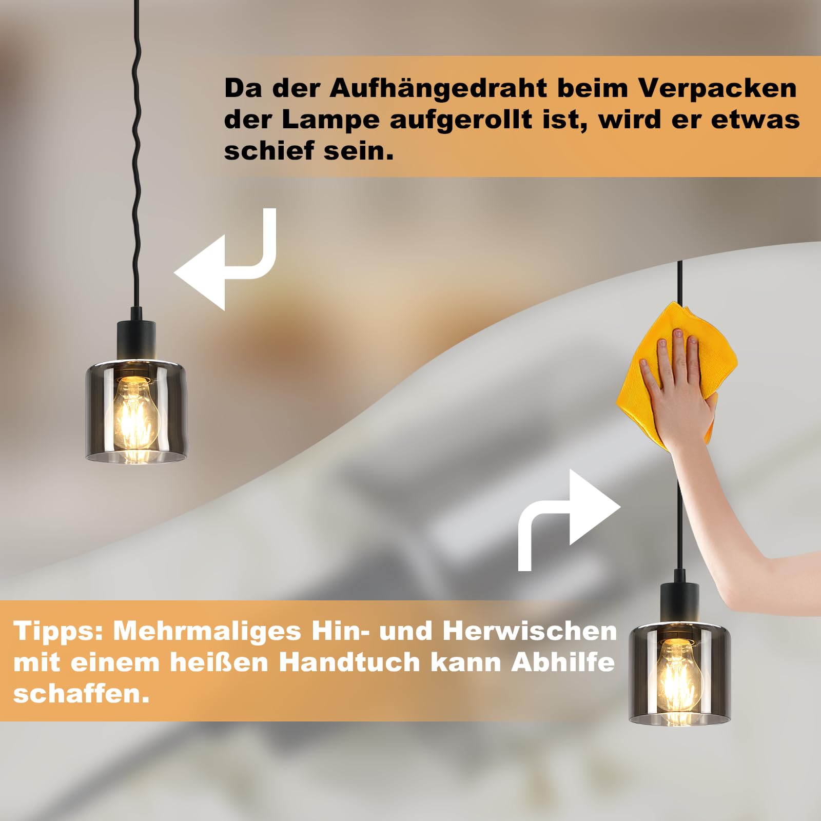 ZMH Pendelleuchte Esstisch Hängelampe Schwarz - Esstischlampe Hängend E27 Hängeleuchte Vintage 3 Flammig Esszimmerlampe Industrial Pendellampe Retro für Wohnzimmer Hotel Büro (ohne Leuchtmittel)