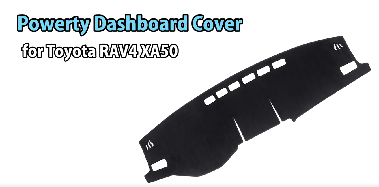 KEYOOG Dashboard Cover For 2019-2024 Toyota RAV4 (Non-HUD) – Anti-Glare, UV Protection, Non-Slip Grey Polyester Mat 1 thumbnail image