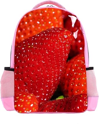 backpack with strawberries