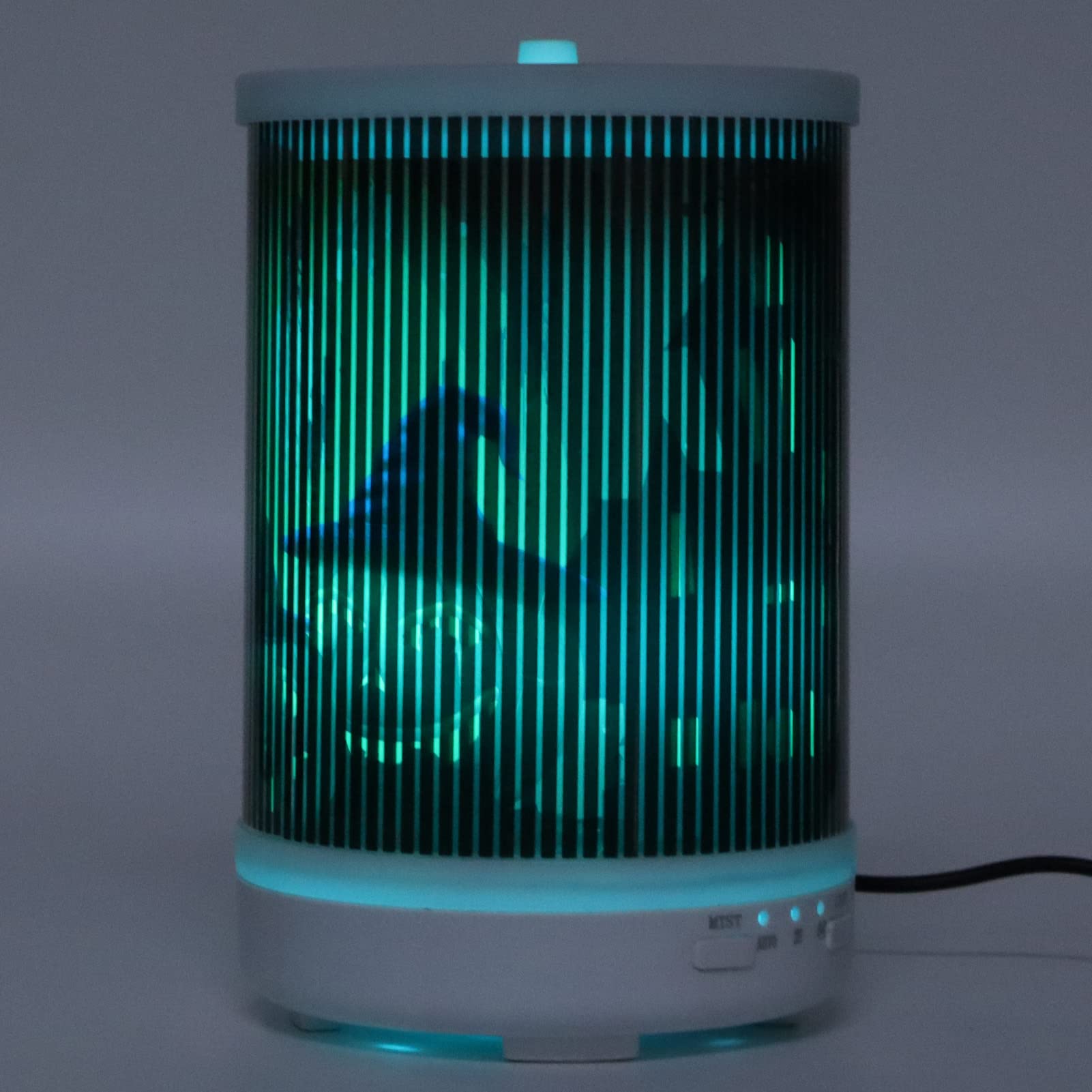 Diffusore di oli essenziali per Halloween, 250 ml, umidificatore a ultrasuoni, per aromaterapia, con effetto luce 3D girevole, spegnimento automatico per casa e spina europea
