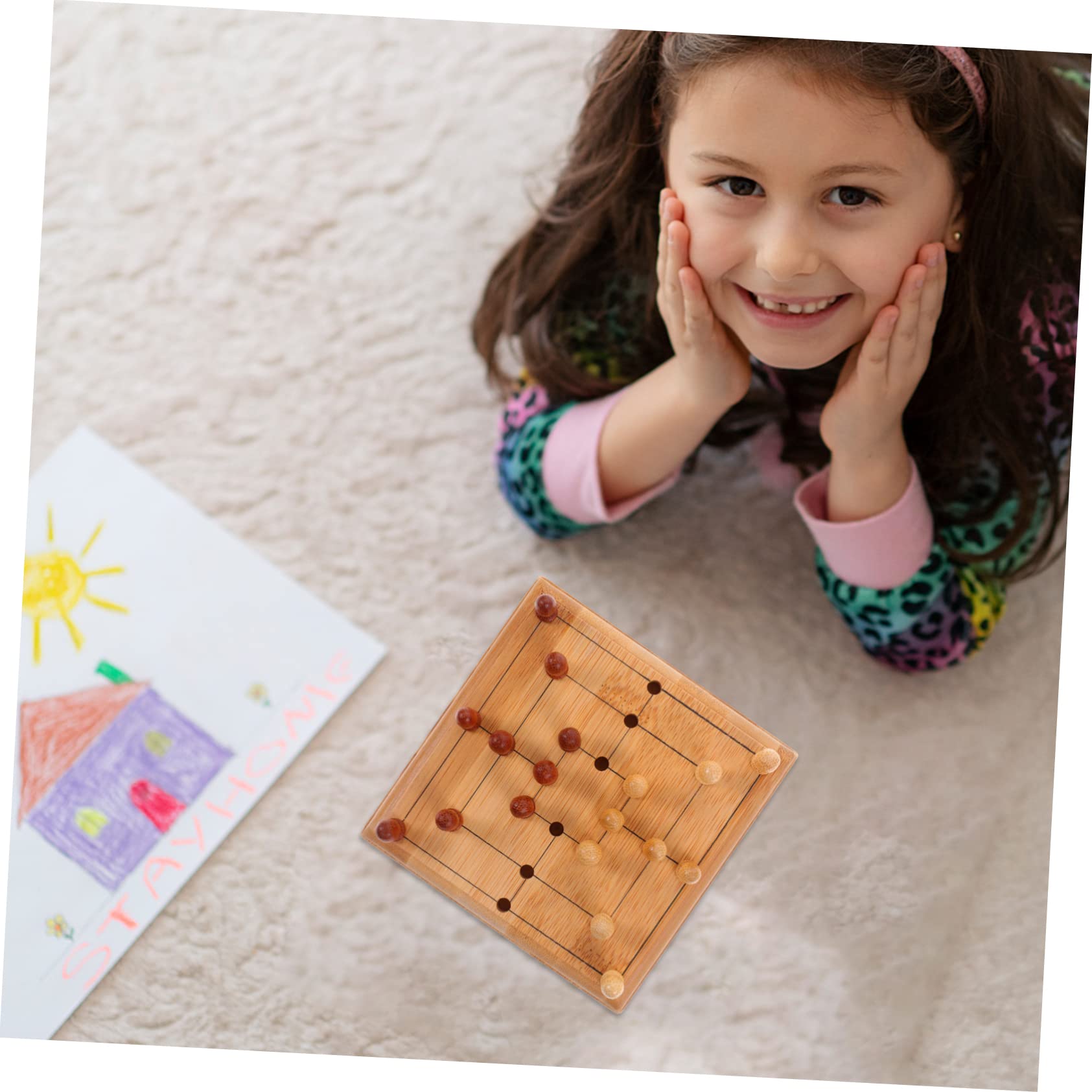 Toddmomy 1 Set Mini Portable Chess Game Multi Function Chess for Adults Travel Friendly Enhance Logical Thinking and Observation Skills Fun Family Game