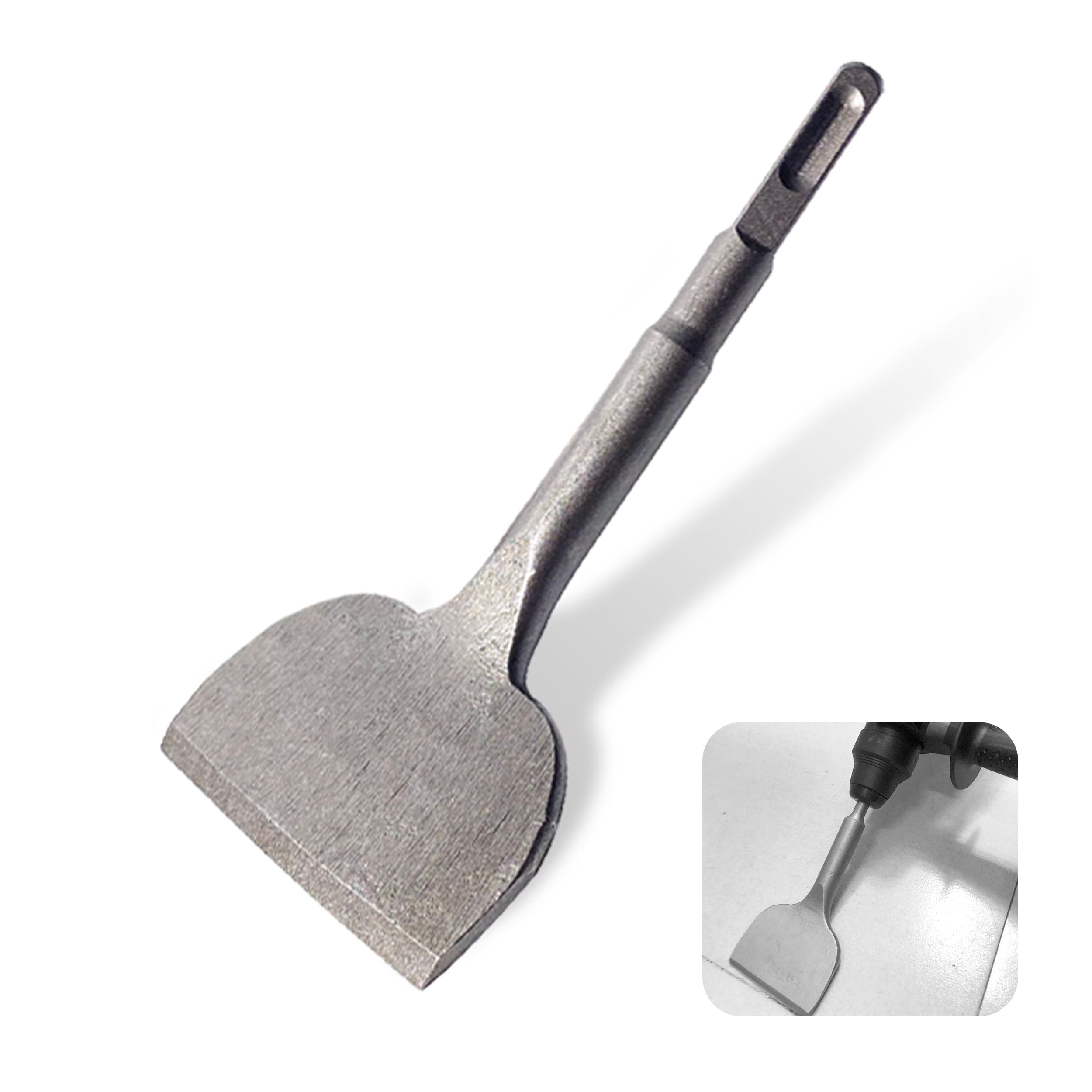 SDS Plus Chisel, Tile Chisel SDS Plus, 165mm x 75mm Cracking Chisels for Ceramic Floor Tiles & Commercial Use
