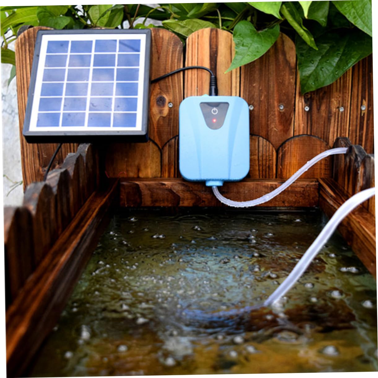 BESPORTBLE Pompe à Oxygène Solaire pour Aquarium Pompe à Air pour Bassin Aérateur à Bulles Air pour Poissons Hydroponique