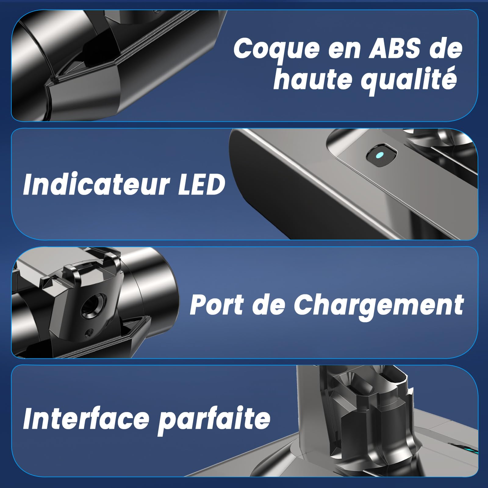 Batterie de Remplacement Compatible avec Dyson V11 Type à Visser, Ecovoltix Batterie pour V11 Complete Absolute Motorhead Fluffy SV14 Aspirateur avec Filtre