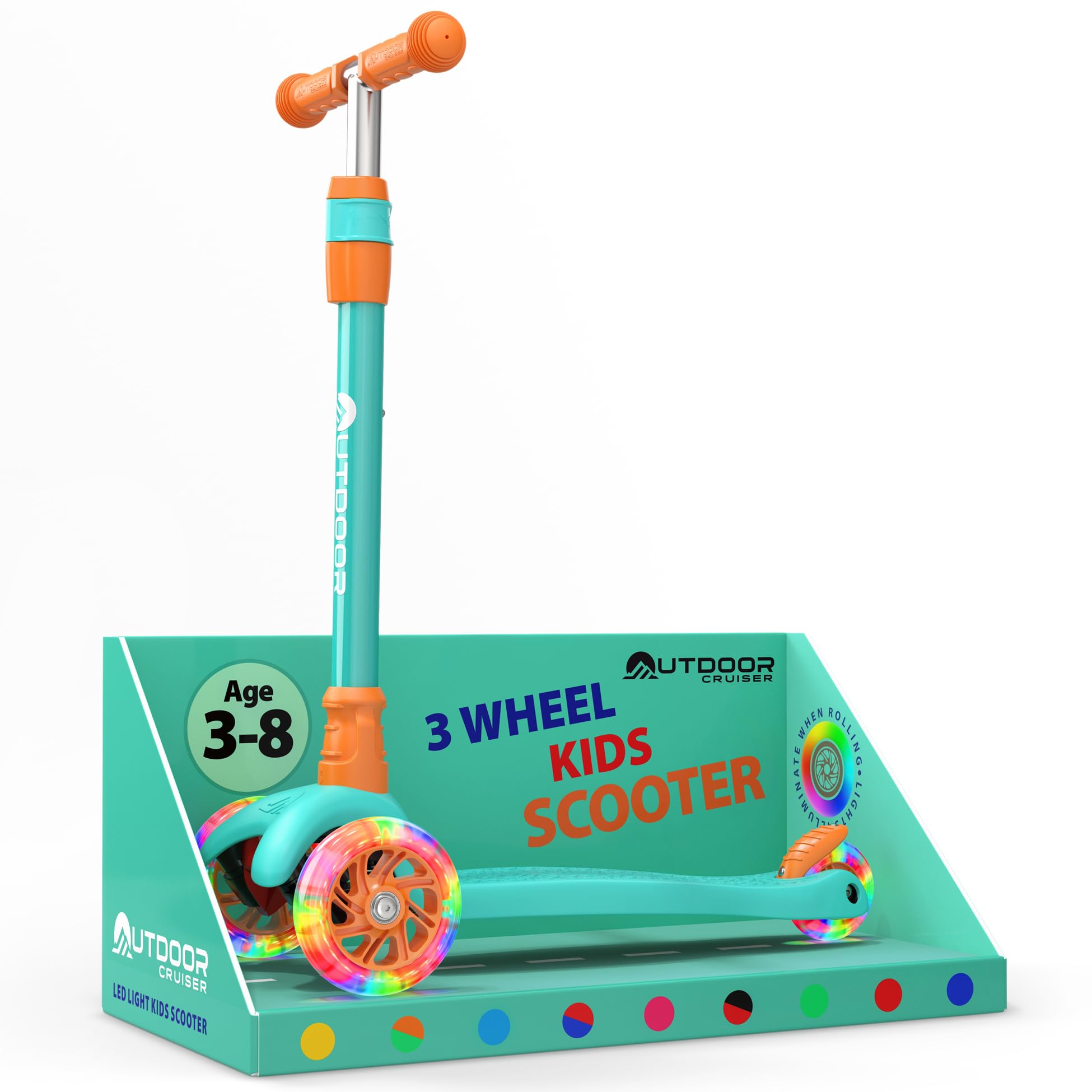 Amazon.com : Outdoor Cruiser 3-Wheel Kids Scooter – with Lean-to