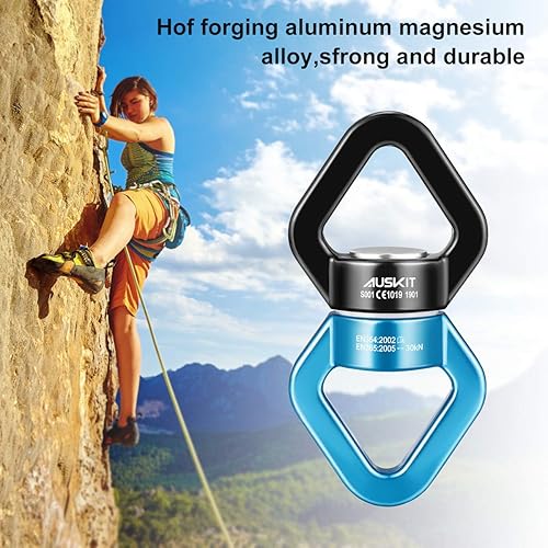 Miniatura 8 de Giratorio azul negro del oscilación, accesorio rotatorio más seguro de la ejecución del dispositivo de 30 KN