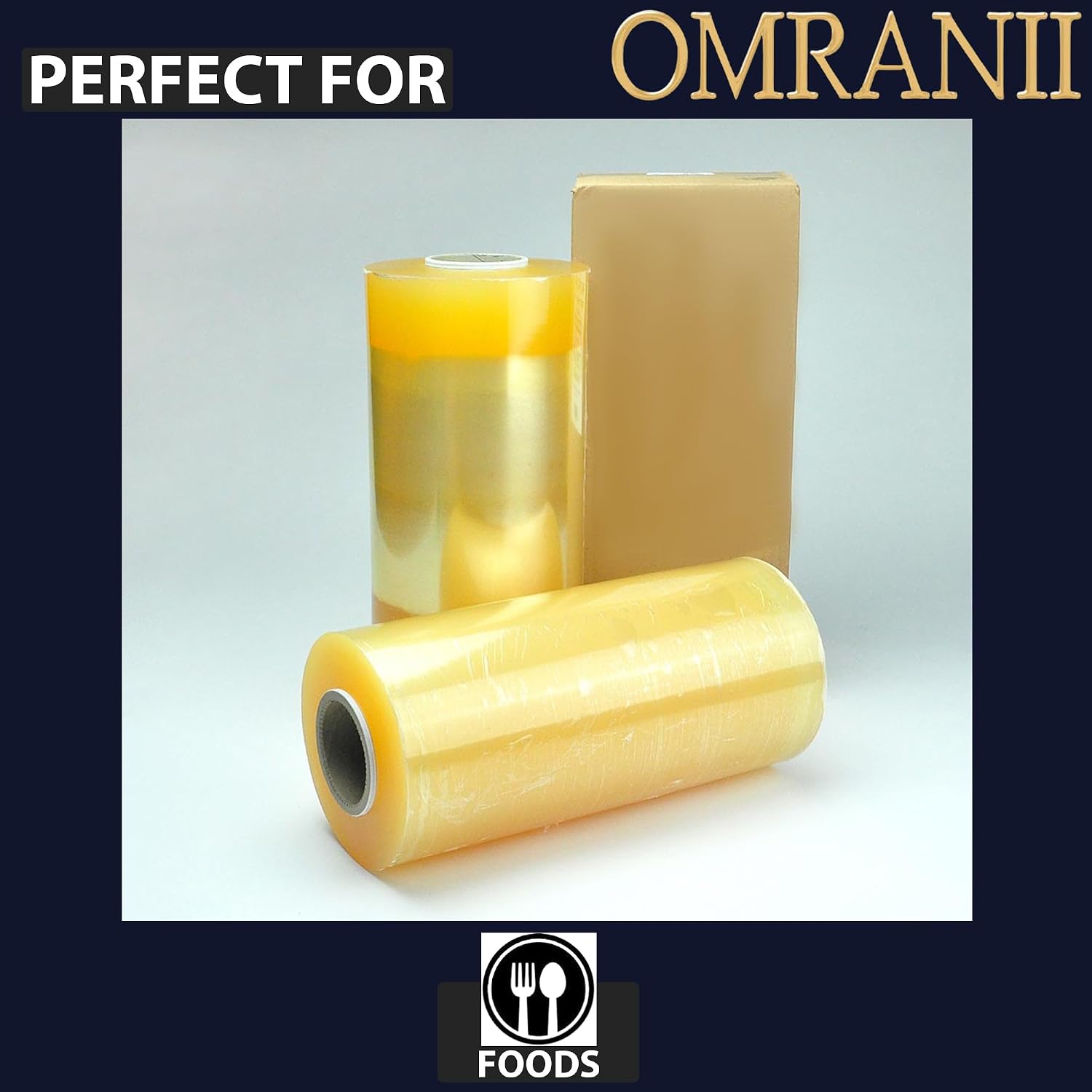 Premium 48 Ga Cast Film, 22" X 5000ft & 1 Roll | Dual Layer Clarity Wrap with High Stretch, Tear-Resistant & Gauge Consistency | Ideal for Meat, Poultry Processors & Supermarket Applications