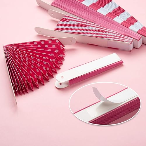 Miniatura 19 de ONUPGO Paper Fans - Juego de abanicos de papel para colgar en fiestas, color negro, 12 unidades, decoración de fiesta mexicana, pancarta colgante