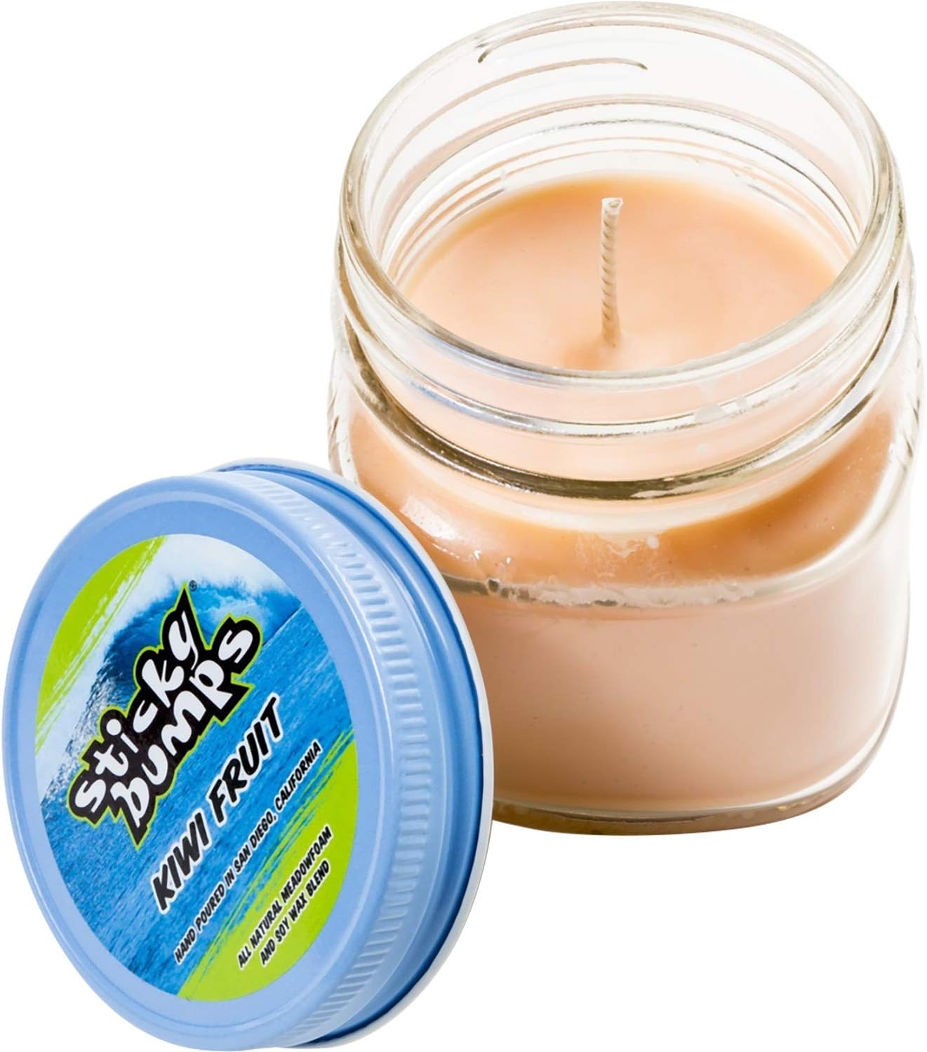 Sticky Bumps 7 oz. Glass Kiwi Fruit Scented Surf Wax Candle