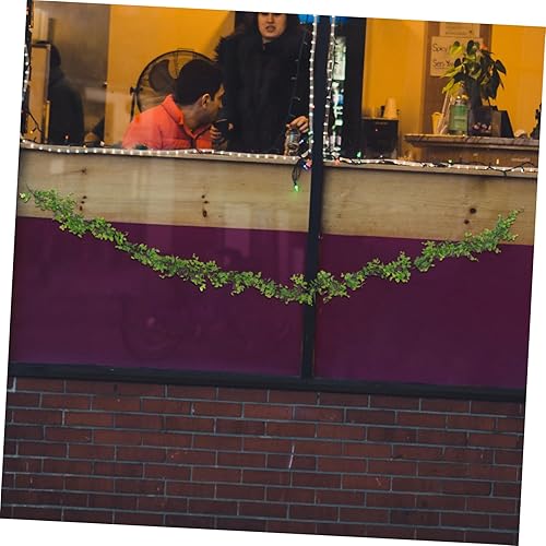 Miniatura 9 de VINTORKY 2pcs Eucalyptus Cane Artificial Silver Leaves Faux Vines Silver Eucalyptus Fall Garland Decor Artificial Hanging Eucalyptus Leaf Artificial