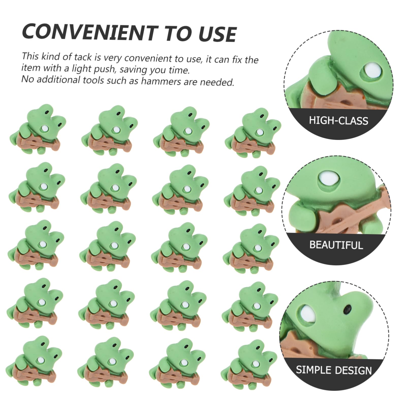 NUOBESTY 80stücke Cartoon Push Dekorative Reißzwecken Für Fotos Notizen Und -projekte Multifunktionale Tiermotiv-pinnadeln Mit Gitarrenfrosch-Design