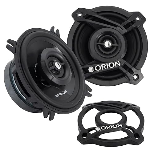 ORION Cobalt Series CB42 4” 2-Way Coaxial Car Speakers, 160W, 4 Ohms, Full Range, Enhanced Bass, Polypropylene Cone & Butyl Rubber Surround, Easy Install (Pair)