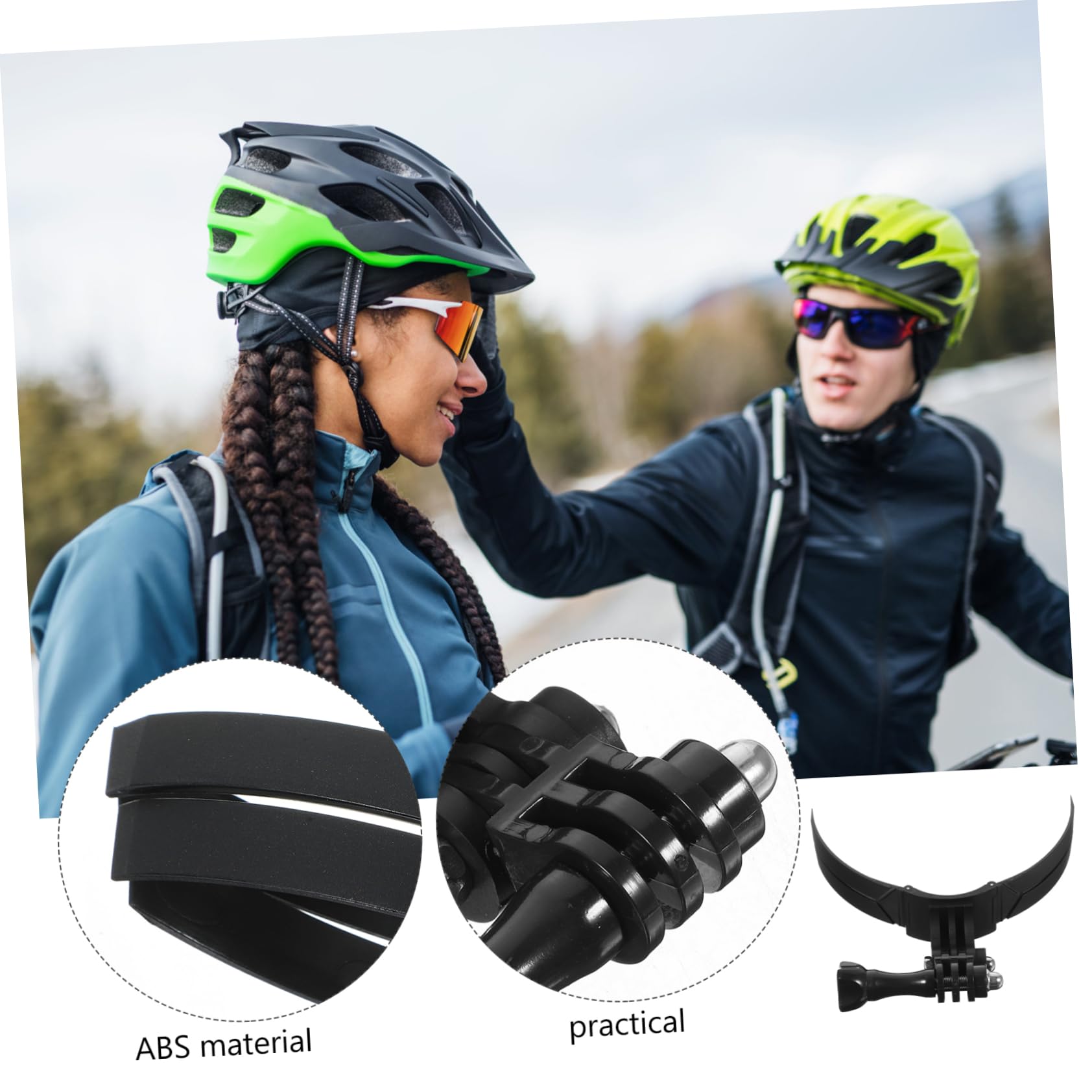 PRETYZOOM Motorcycle Camera Holder Lightweight Chin Mount for Sports Cameras Design for Cycling Skiing Compatibility for Various Activities