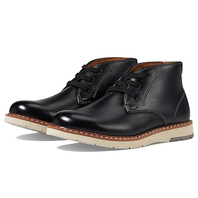 Florsheim Kids Vibe Plain Toe Chukka (Toddler/Little Kid/Big Kid) Boys Shoes Black