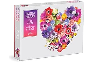 Flora Heart 750 Piece Heart Puzzle for Adults