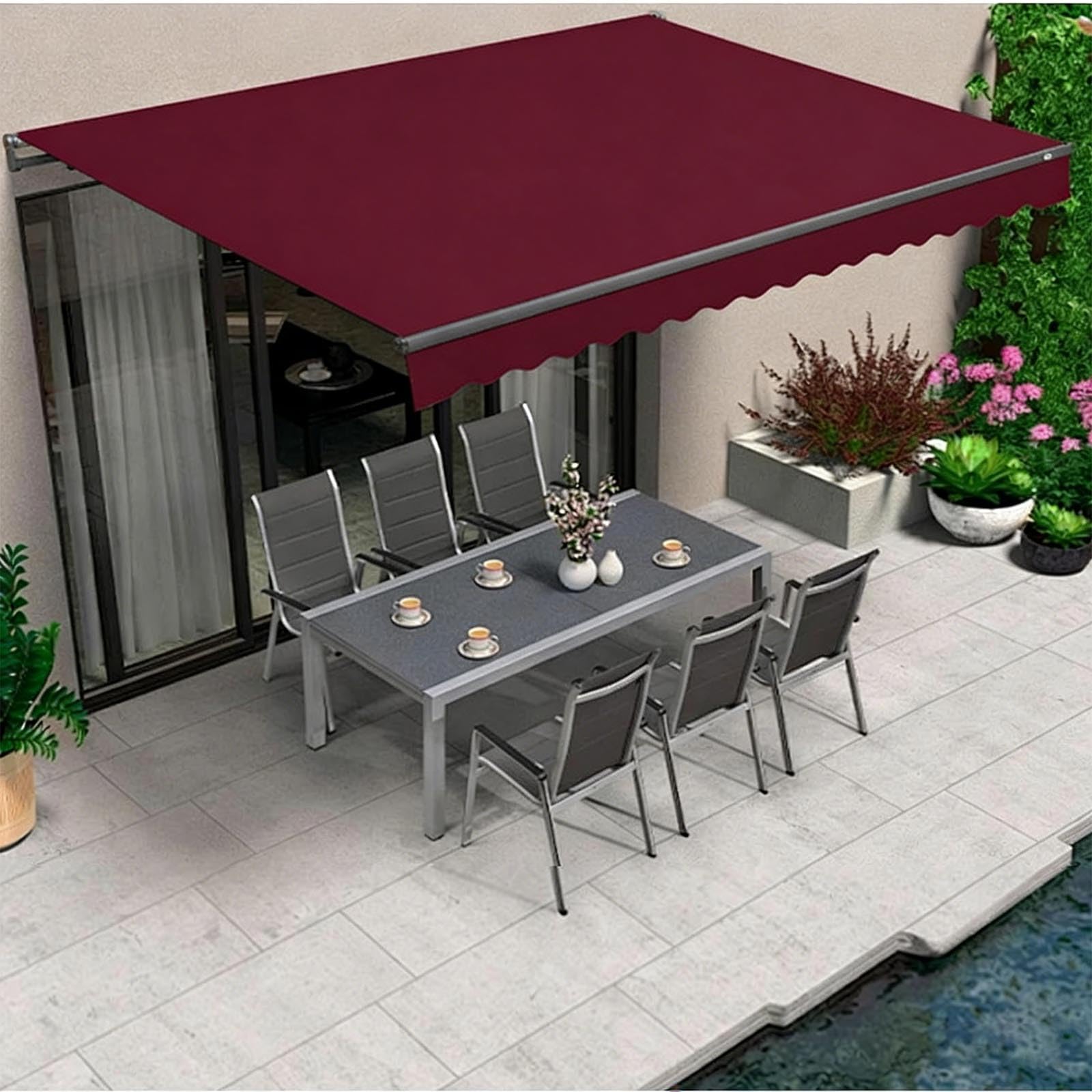 Toile pour abri solaire de terrasse et balcon étanche 2 x 1,5 m