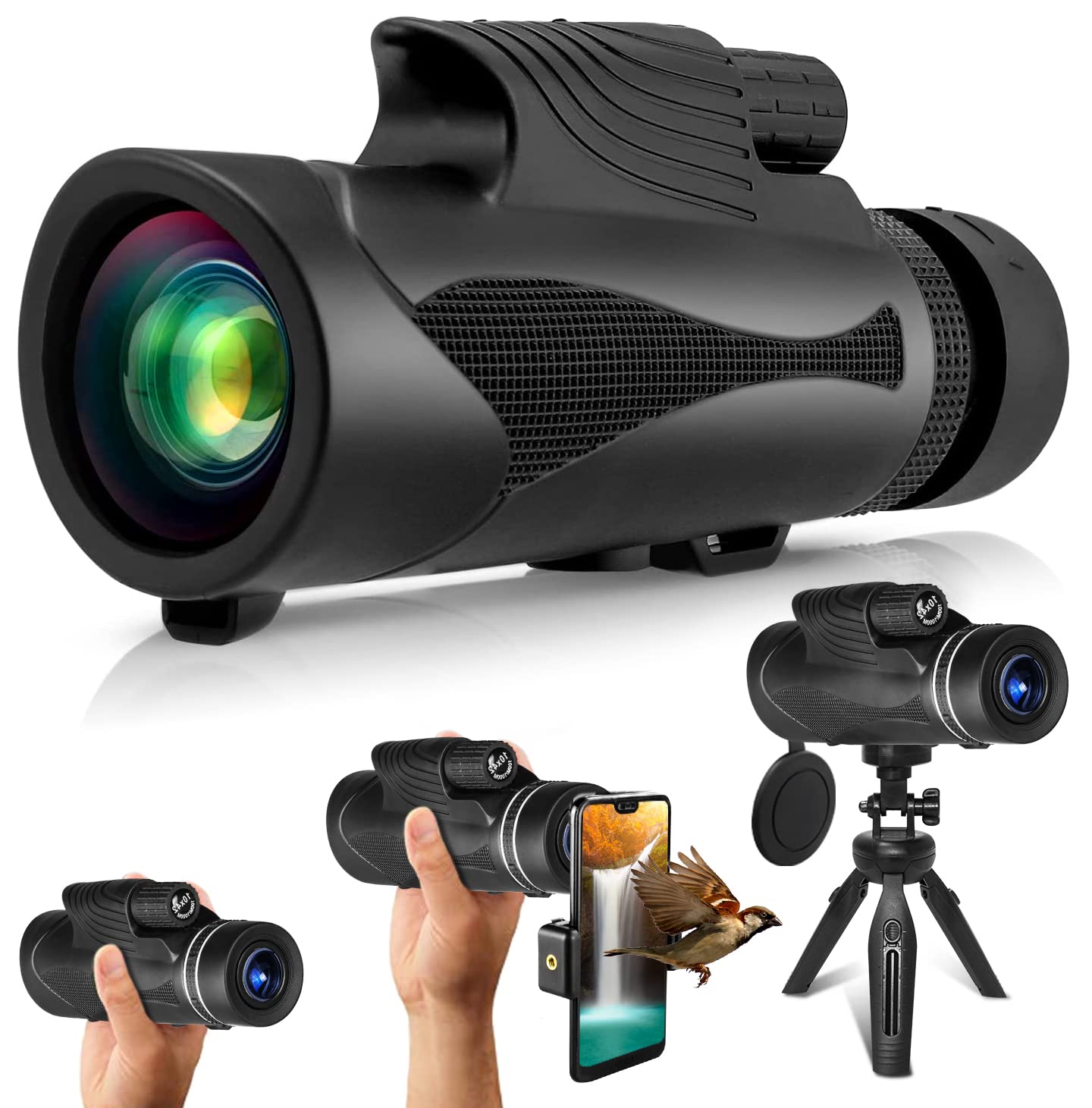 12X50 Monocular Telescope HD Professional Waterproof Monocular Dual Focus For Bird Watching Hunting - Monocular Telescope, Telescope | Made-in - View #5