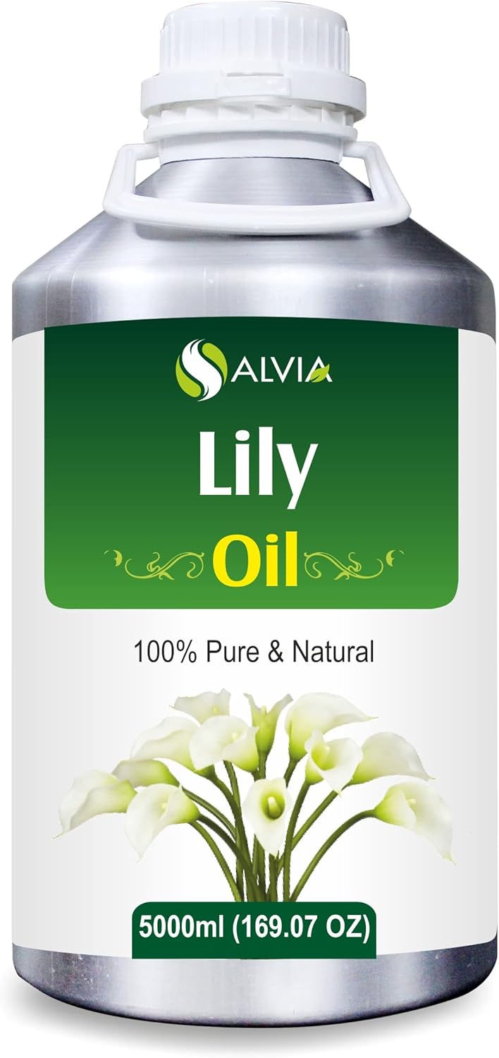 Salvia Lilly (Lilium Auratum) |100% Pure & Natural Undiluted Essential Oil Organic Standard/Steam Distilled Oil for Massage,Bath Bomb, Scented Diffuser, Hot Oil Aromatherapy – 5000ml
