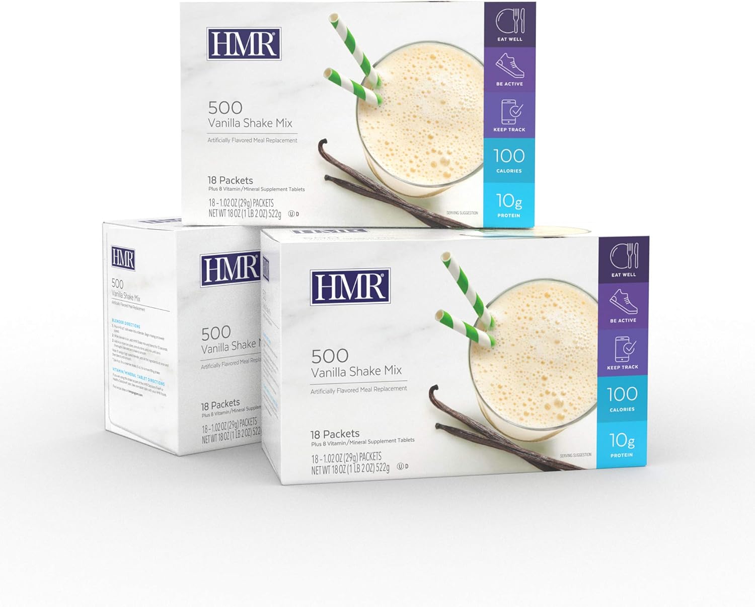 Buy HMR 500 Vanilla Shake Meal Replacement Triple Pack, 10g Protein