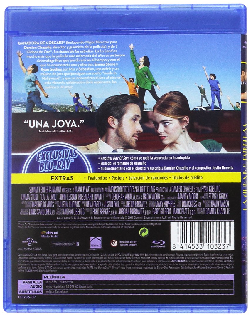La La Land [Blu-ray] La Ciudad De Las Estrellas